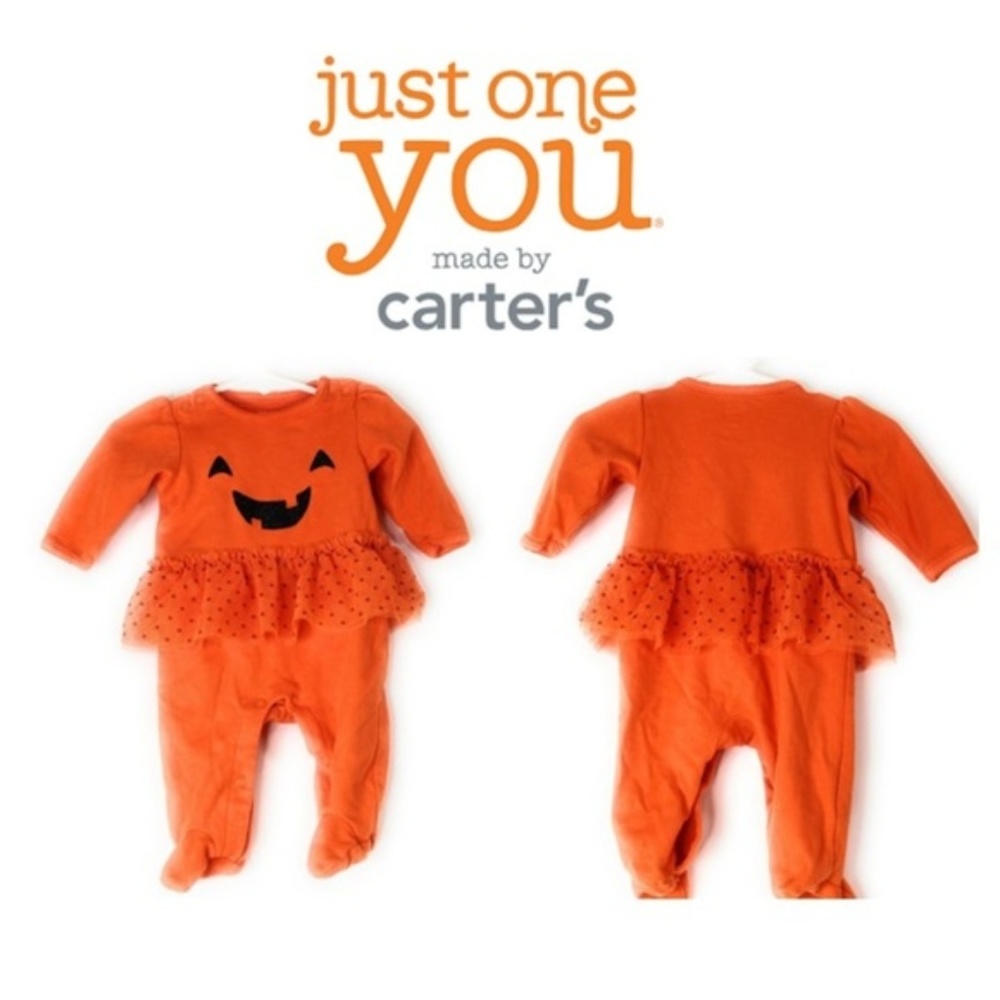 JUST ONE YOU by CARTER Pumpkin Romper 3M   🌸